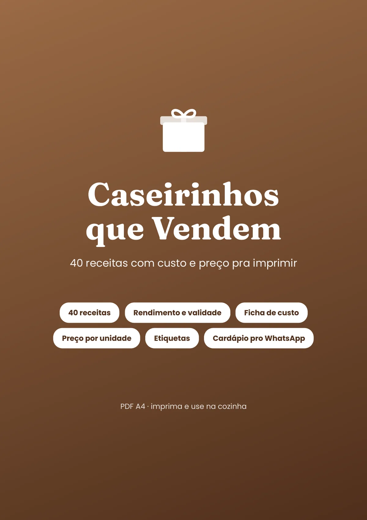 Página real do PDF Caseirinhos que Vendem: capa